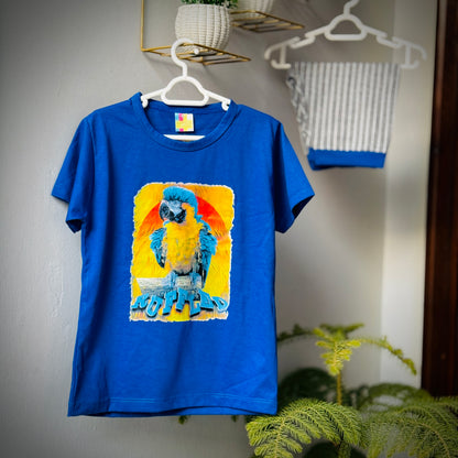 Macaw Print Suit