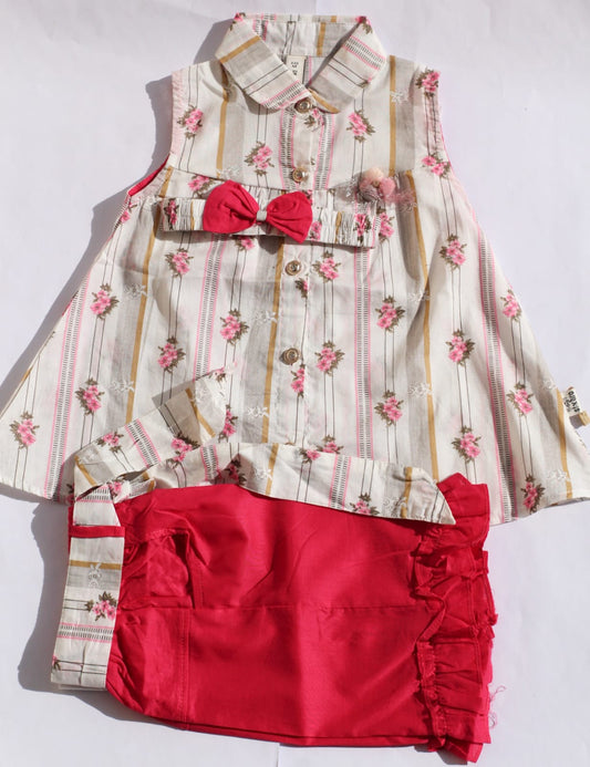 Rosy Ruffle Suit