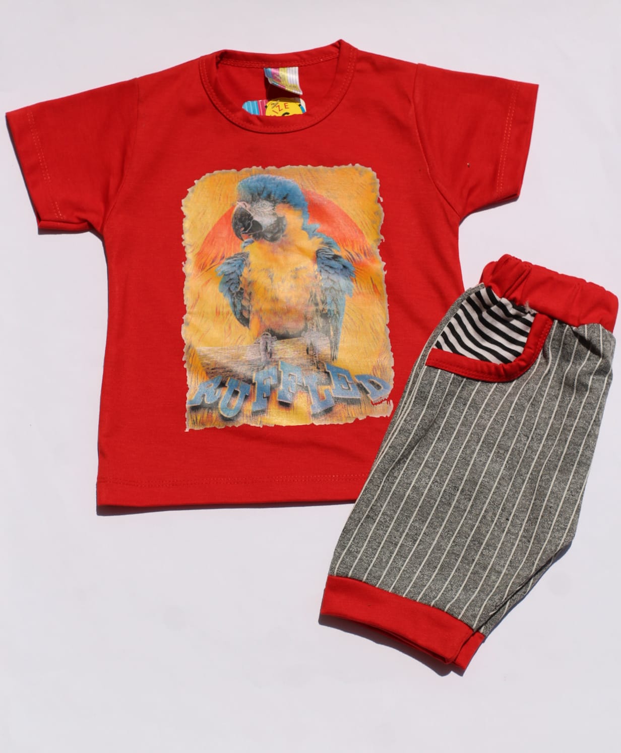 Macaw Print Suit